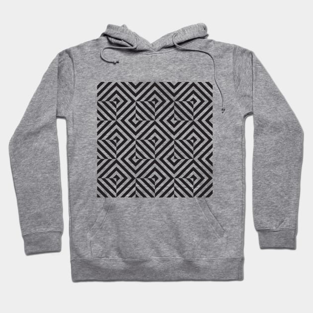 Opart geometric diamond pattern Hoodie by kallyfactory